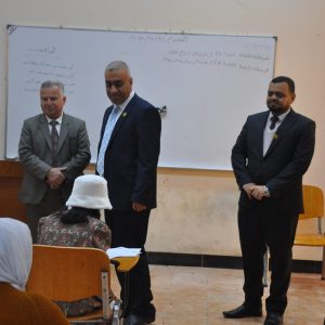 عميد كلية الزراعة يتفقد سير الامتحانات النهائية للفصل الخريفي