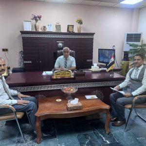 عميد كلية الزراعة يلتقي رئيس ومدير تحرير مجلة ديالى للعلوم الزراعية .