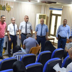عميد كلية الزراعة يتفقد سير الأمتحانات النهائية لطلبة الدراسات العليا.